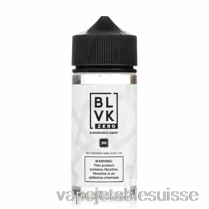 Vape Suisse Sans Saveur - Blvk - 100ml 6mg